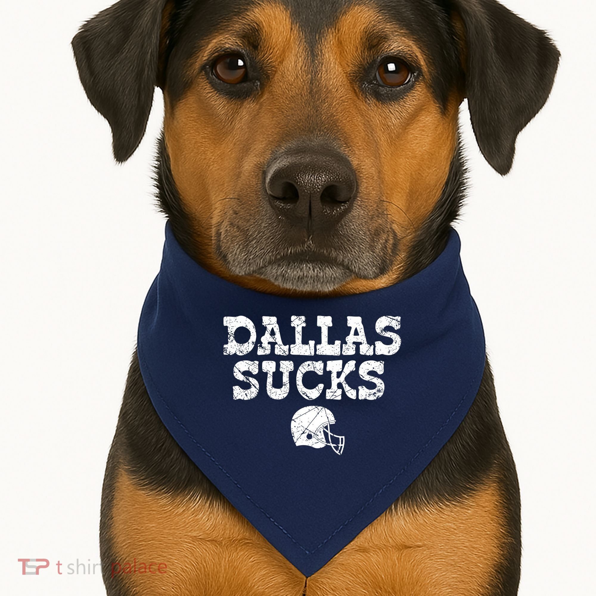 Dallas Sucks Helmet USA-Made Doggie Bandana