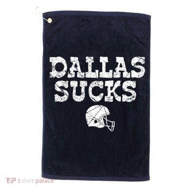 Dallas Sucks Helmet Golf Towel