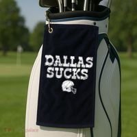 Dallas Sucks Helmet Golf Towel thumb 2