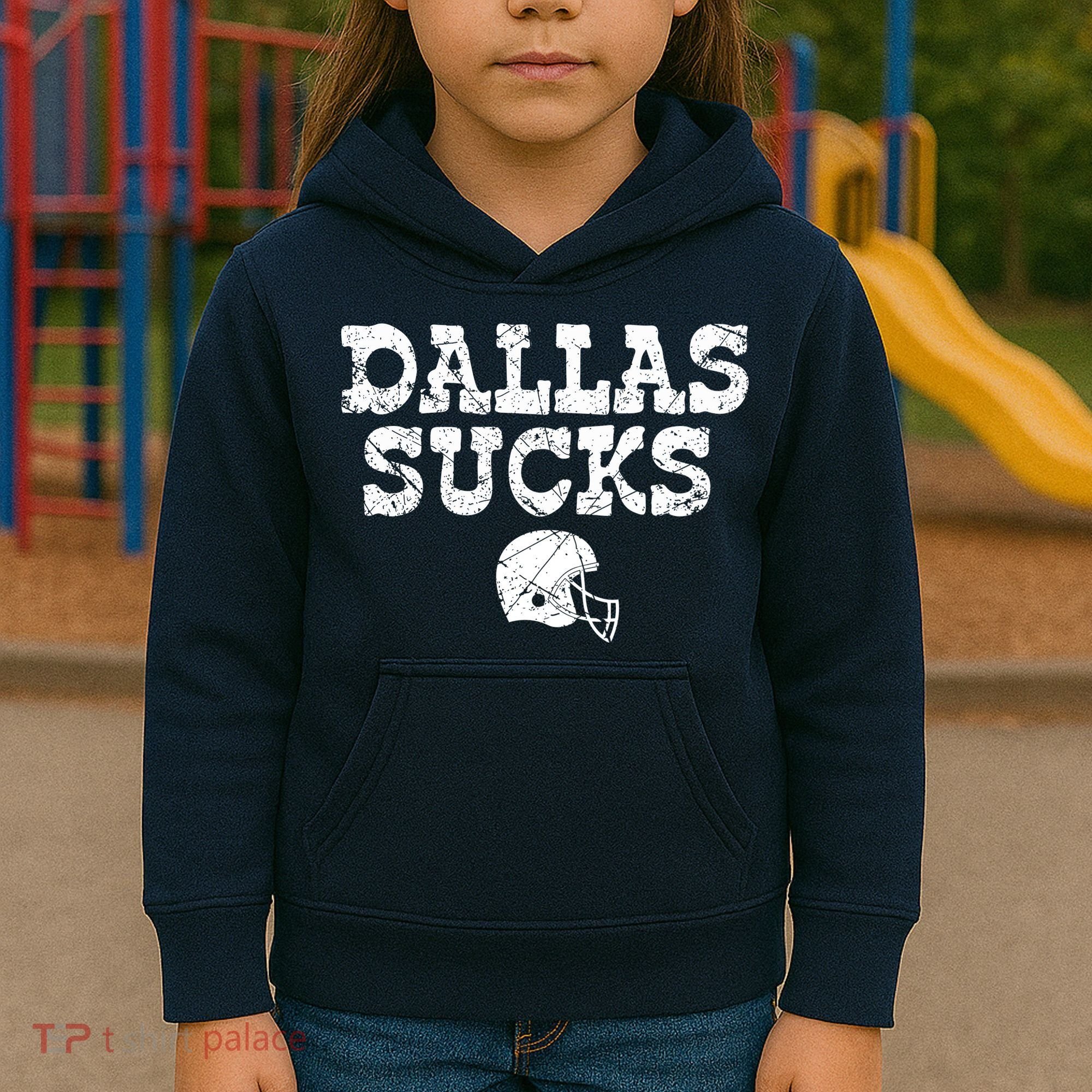 Dallas Sucks Helmet Kids Hoodie