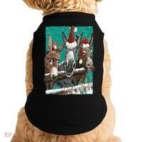 Donkey Santa Hat Donkey Lover Cute Donkey Christmas Doggie Tank thumb 0
