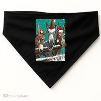 Donkey Santa Hat Donkey Lover Cute Donkey Christmas USA-Made Doggie Bandana thumb 0
