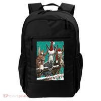 Donkey Santa Hat Donkey Lover Cute Donkey Christmas Backpack thumb 0
