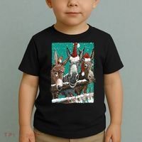 Donkey Santa Hat Donkey Lover Cute Donkey Christmas Toddler T-Shirt thumb 2