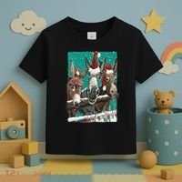 Donkey Santa Hat Donkey Lover Cute Donkey Christmas Toddler T-Shirt thumb 3