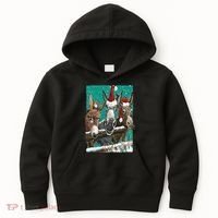 Donkey Santa Hat Donkey Lover Cute Donkey Christmas Kids Hoodie thumb 0