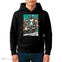 Donkey Santa Hat Donkey Lover Cute Donkey Christmas Kids Hoodie thumb 4