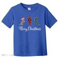 Dachshund Santa Hat Reindeer Christmas Leopard Buffalo Plaid Gift Toddler T-Shirt thumb 0