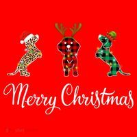 Dachshund Santa Hat Reindeer Christmas Leopard Buffalo Plaid Gift Santa Hat thumb 1