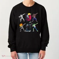 Dabbing Skeleton Halloween Monsters Dracula Ghost Ideas Gift Women's Sweatshirt thumb 0