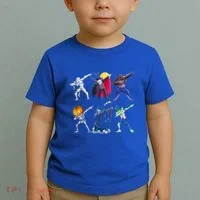 Dabbing Skeleton Halloween Monsters Dracula Ghost Ideas Gift Toddler T-Shirt thumb 2