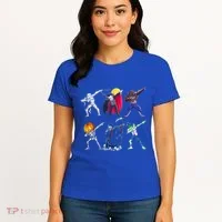 Dabbing Skeleton Halloween Monsters Dracula Ghost Ideas Gift Women's T-Shirt thumb 4