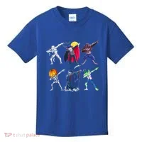 Dabbing Skeleton Halloween Monsters Dracula Ghost Ideas Gift Kids T-Shirt thumb 0