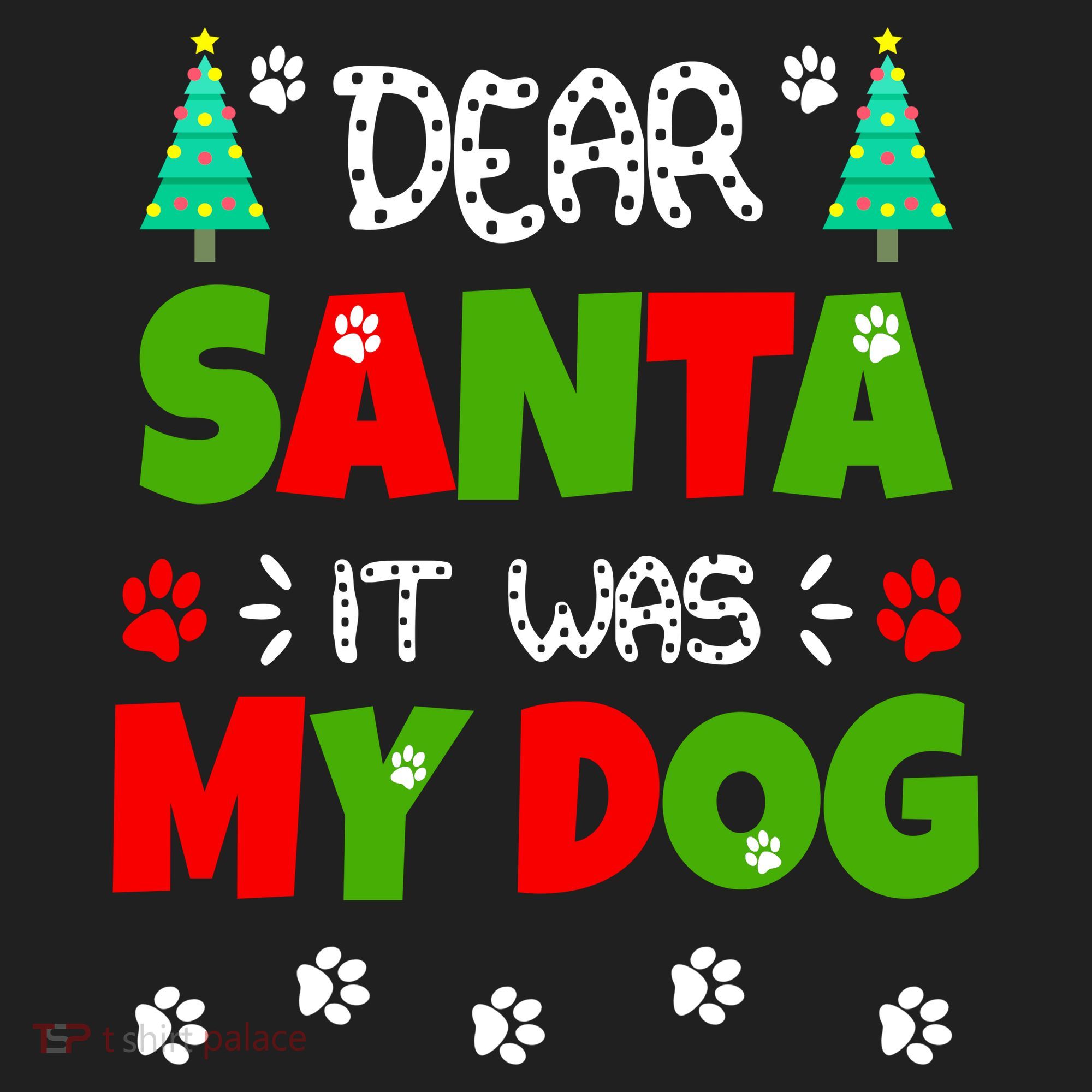 Dear Santa It Was My Dog Funny Naughty Xmas Beanie