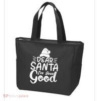 Dear Santa I've Been Good Christmas Tote Bag thumb 3