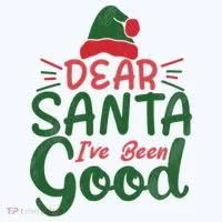 Dear Santa I've Been Good Christmas Ornament thumb 1