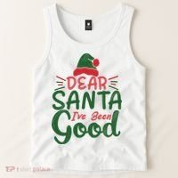 Dear Santa I've Been Good Christmas Tank Top thumb 2