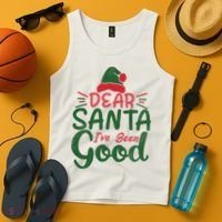 Dear Santa I've Been Good Christmas Tank Top thumb 4