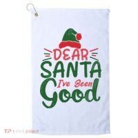 Dear Santa I've Been Good Christmas Golf Towel thumb 0