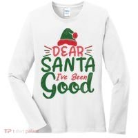 Dear Santa I've Been Good Christmas Women's Long Sleeve Shirt thumb 0