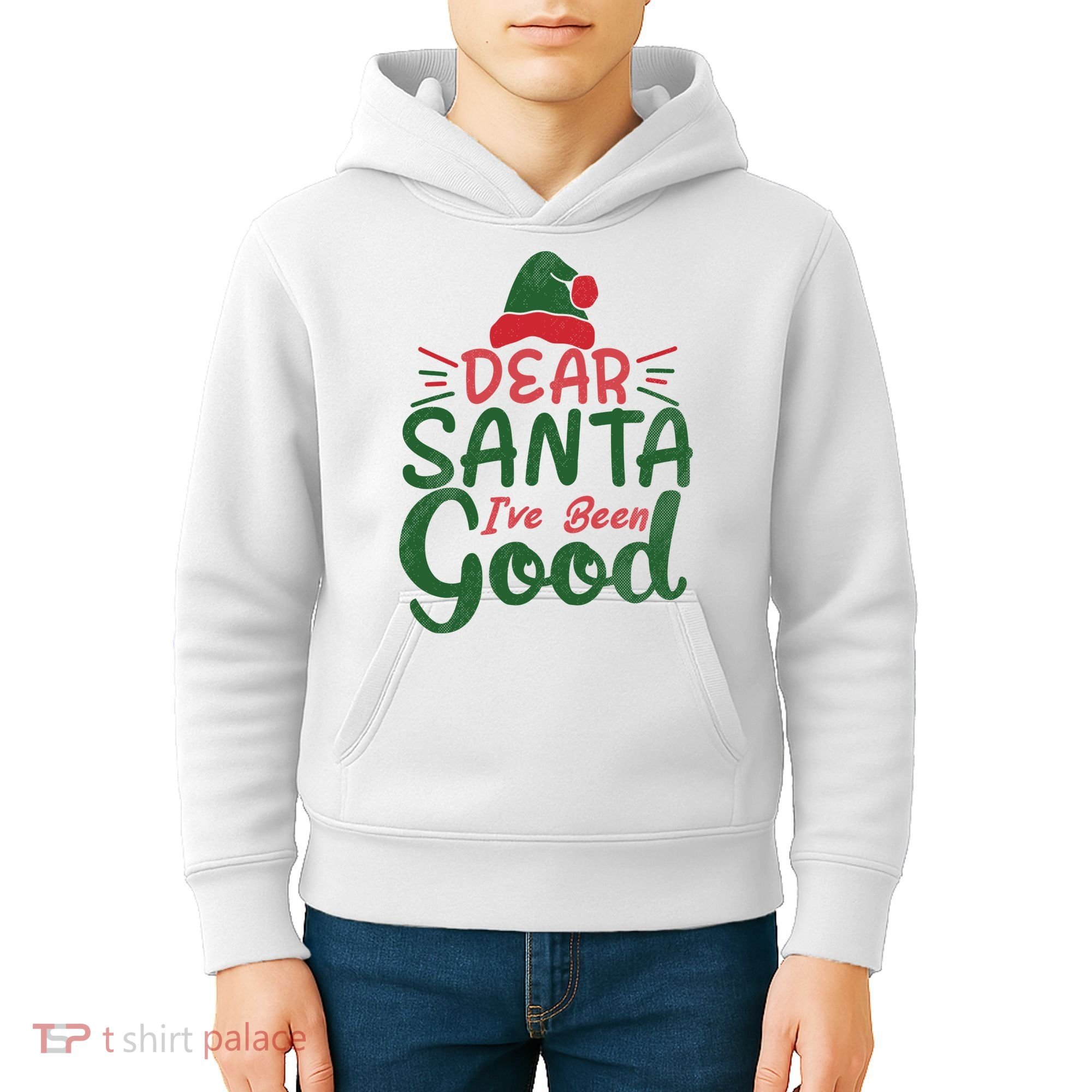 Dear Santa I've Been Good Christmas Kids Hoodie