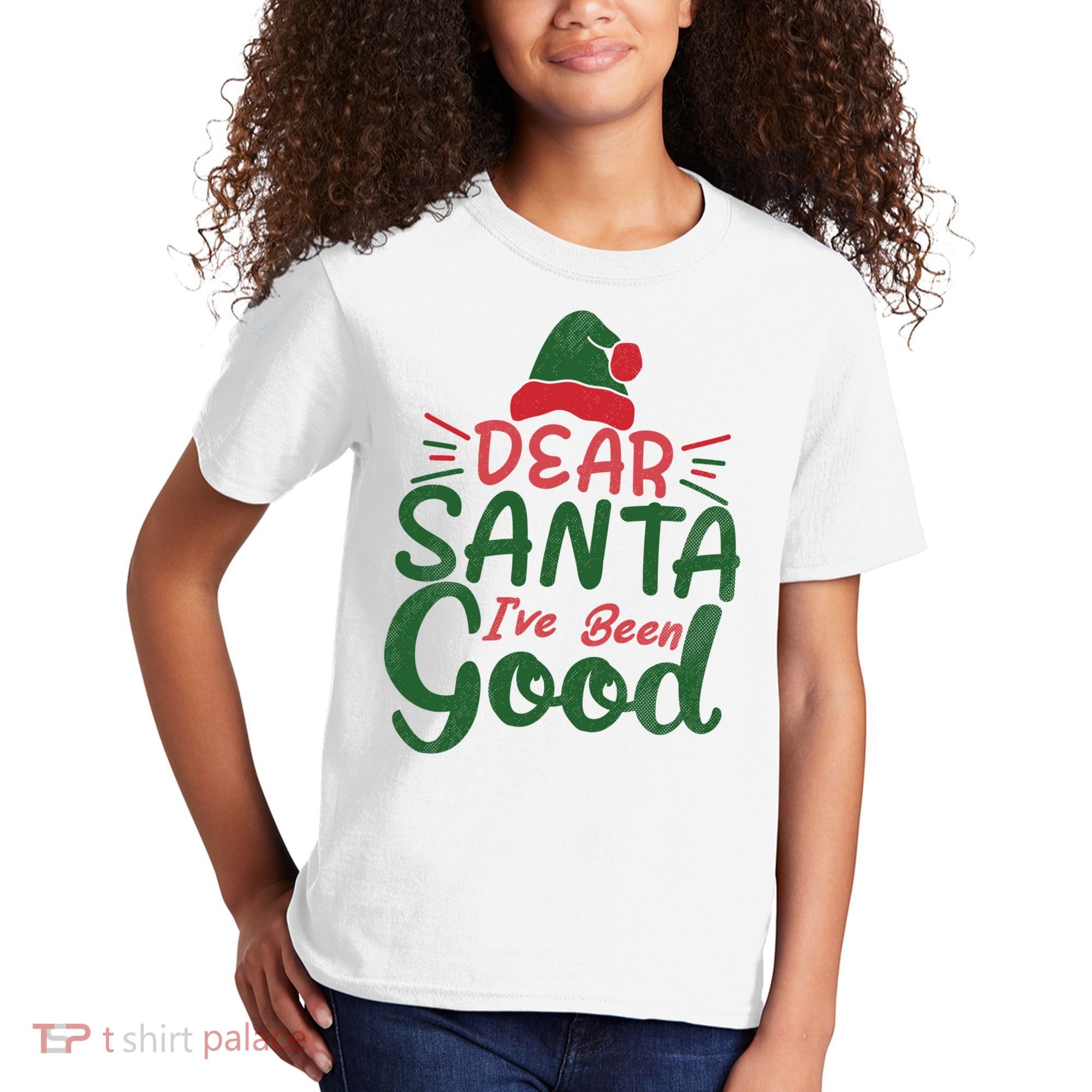 Dear Santa I've Been Good Christmas Kids T-Shirt