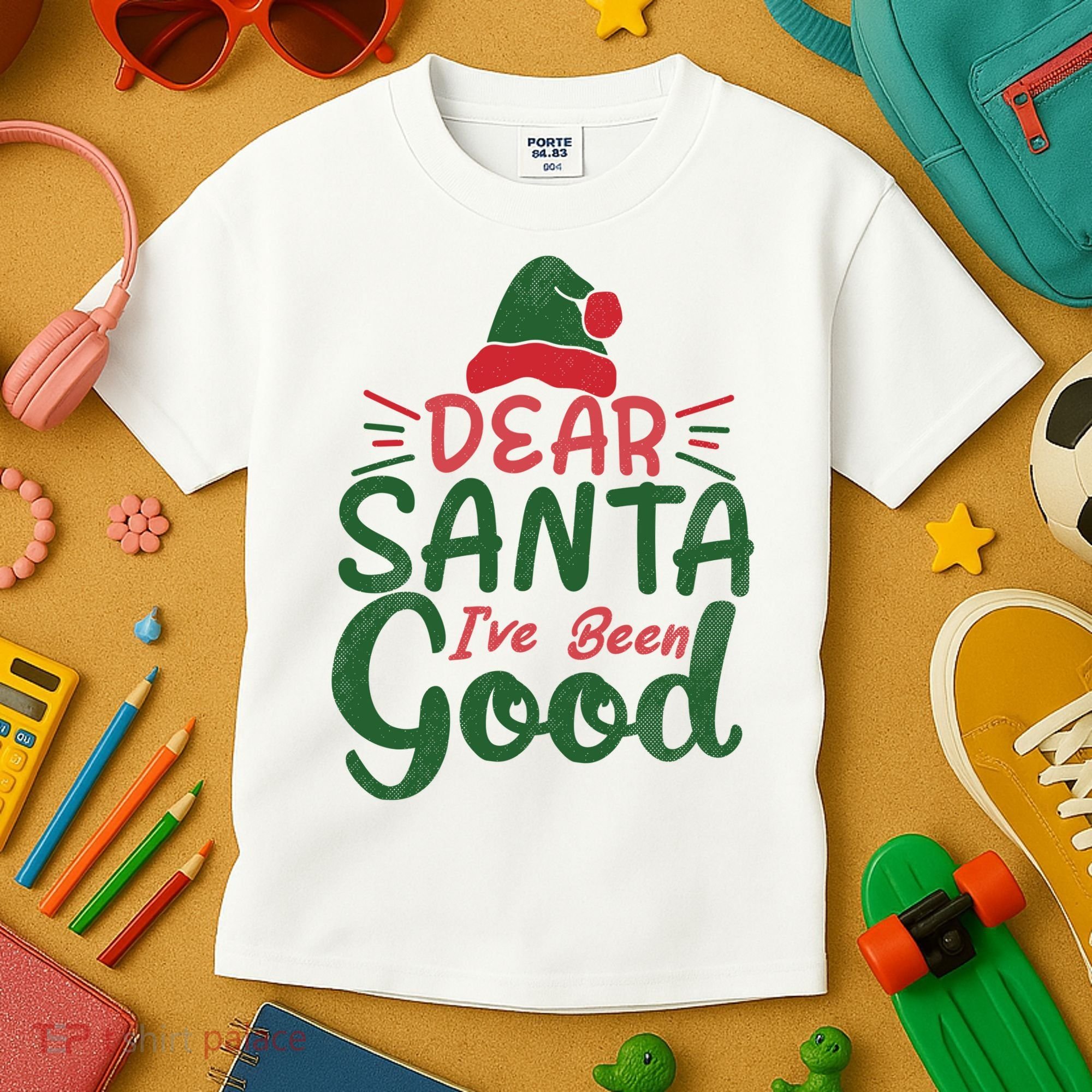 Dear Santa I've Been Good Christmas Kids T-Shirt