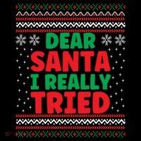 Dear Santa I Really Tried Funny Ugly Christmas Sweater Gift Coffee Mug thumb 5