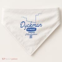 Dyckman Street Inwood Manhattan USA-Made Doggie Bandana thumb 0