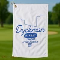 Dyckman Street Inwood Manhattan Golf Towel thumb 1