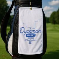 Dyckman Street Inwood Manhattan Golf Towel thumb 2