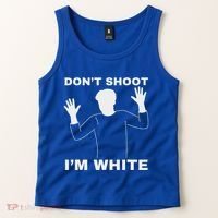 DonT Shoot IM White Tank Top thumb 2