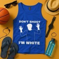 DonT Shoot IM White Tank Top thumb 4