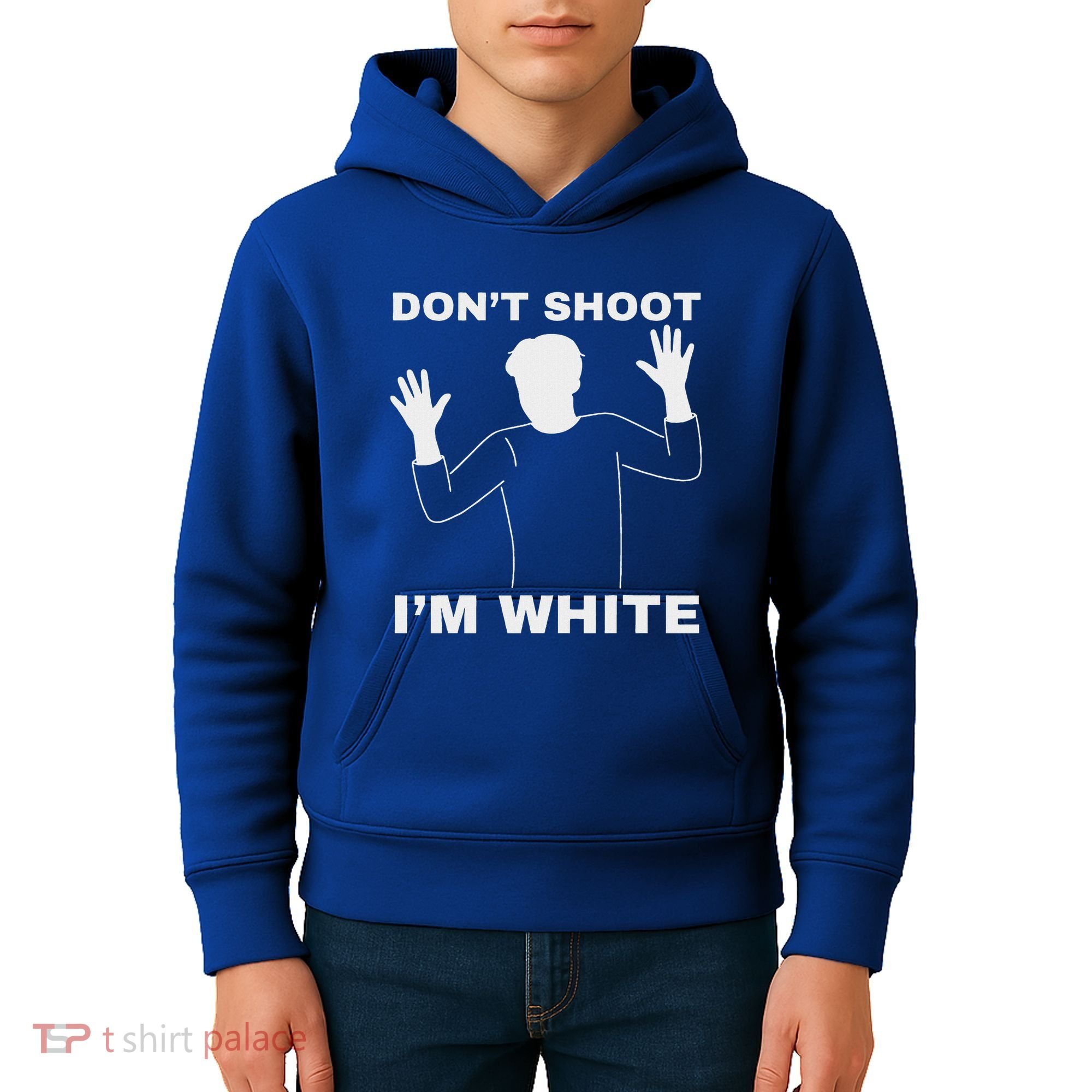 DonT Shoot IM White Kids Hoodie