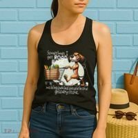 Dog Sometimes I Get Road Rage Walking Behind People Women's Tank Top thumb 2
