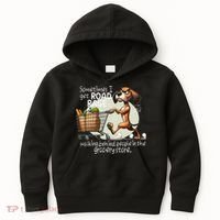 Dog Sometimes I Get Road Rage Walking Behind People Kids Hoodie thumb 0