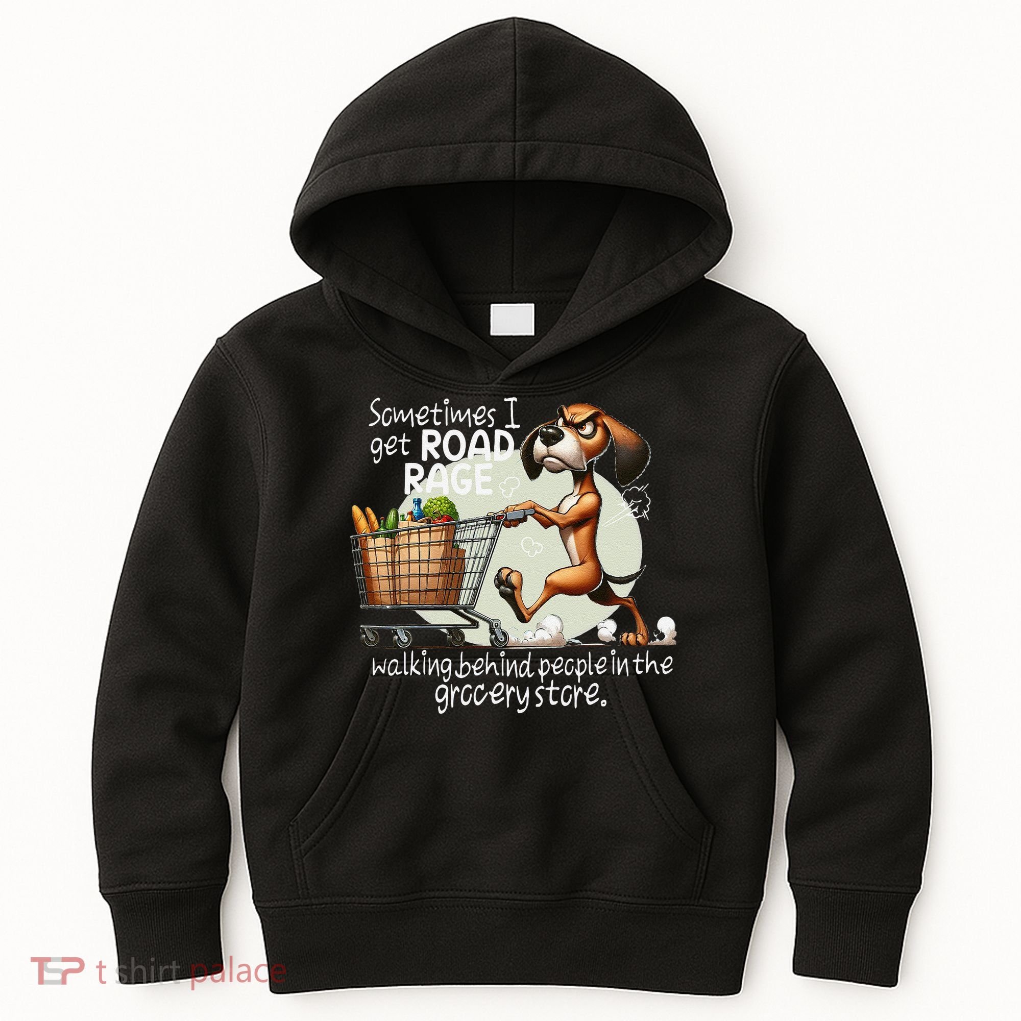 Dog Sometimes I Get Road Rage Walking Behind People Kids Hoodie