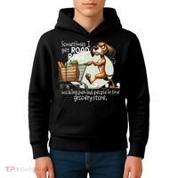 Dog Sometimes I Get Road Rage Walking Behind People Kids Hoodie thumb 4