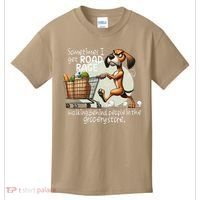 Dog Sometimes I Get Road Rage Walking Behind People Kids T-Shirt thumb 0