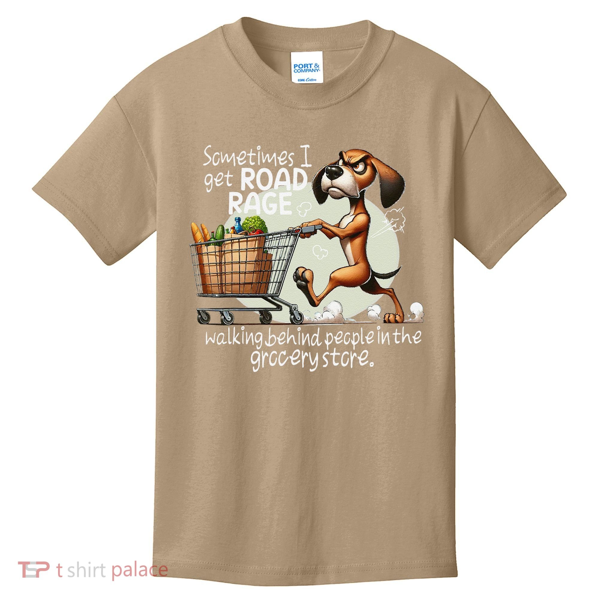 Dog Sometimes I Get Road Rage Walking Behind People Kids T-Shirt