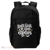 Dear Santa I Can Explain Christmas Holiday Funny Backpack thumb 0