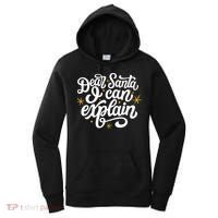 Dear Santa I Can Explain Christmas Holiday Funny Women's Hoodie thumb 0