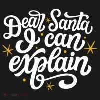 Dear Santa I Can Explain Christmas Holiday Funny Women's Hoodie thumb 2