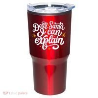 Dear Santa I Can Explain Christmas Holiday Funny Tumbler thumb 0