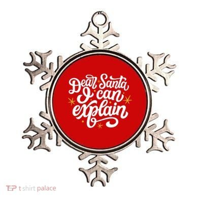 Dear Santa I Can Explain Christmas Holiday Funny Ornament