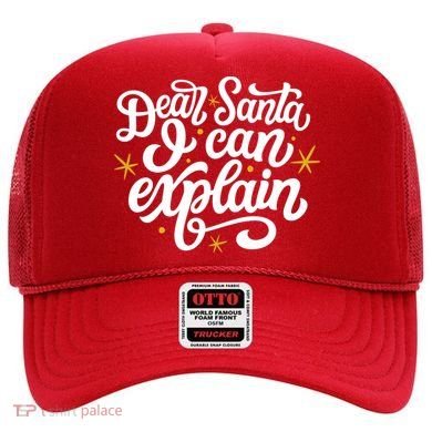 Dear Santa I Can Explain Christmas Holiday Funny Hat