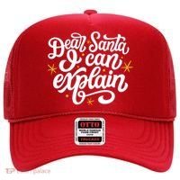 Dear Santa I Can Explain Christmas Holiday Funny Hat thumb 0