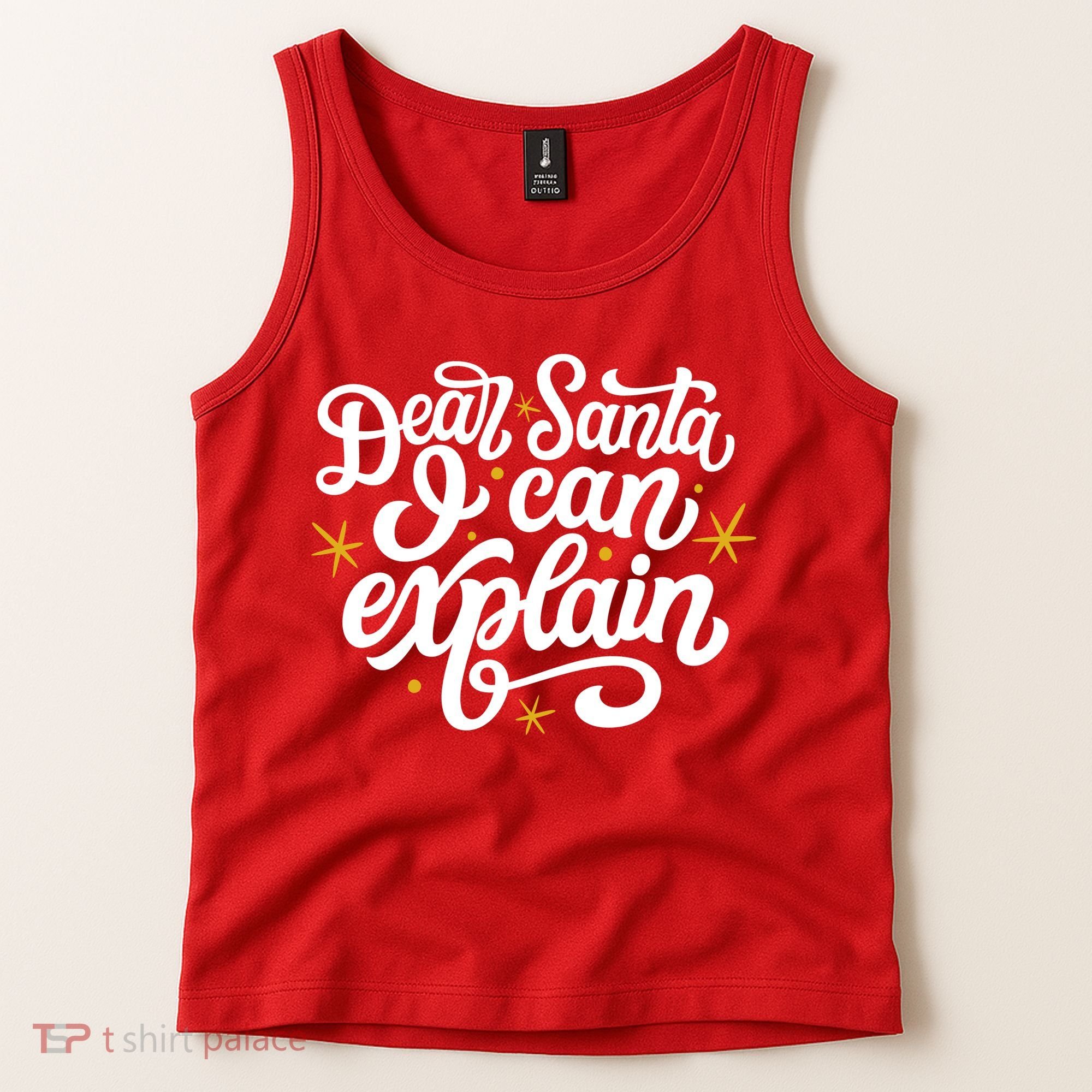 Dear Santa I Can Explain Christmas Holiday Funny Tank Top