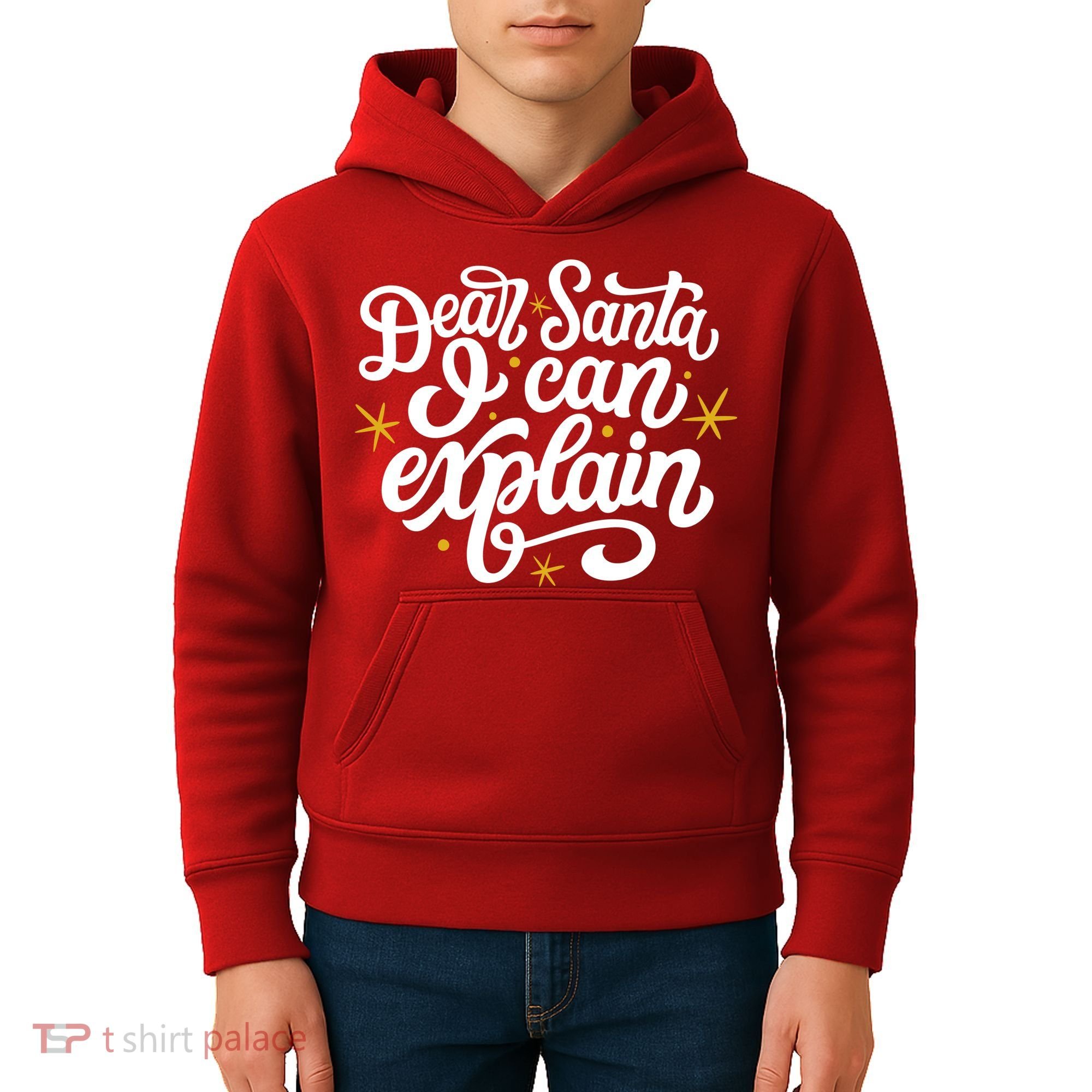 Dear Santa I Can Explain Christmas Holiday Funny Kids Hoodie