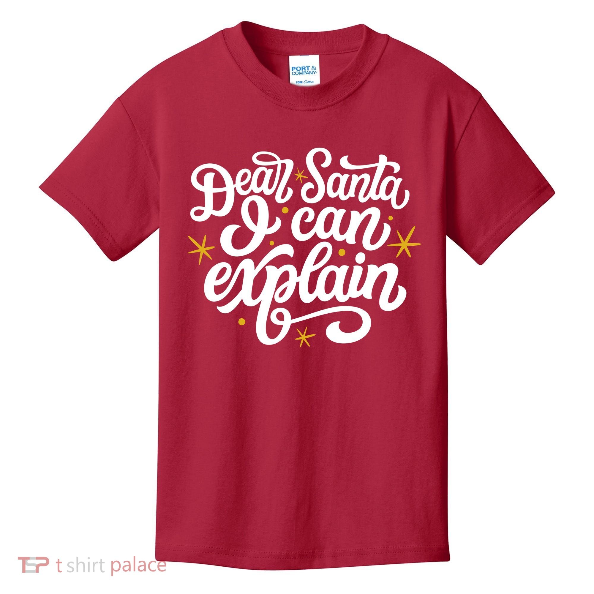 Dear Santa I Can Explain Christmas Holiday Funny Kids T-Shirt
